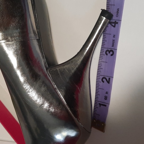 BCBG Women's Ariel Open Toe Pump - Pewter - Size 7 - Picture 6 of 6